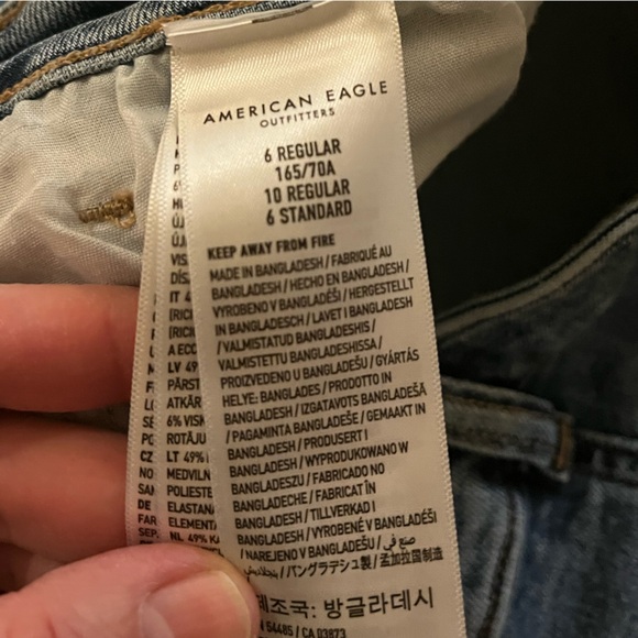 American Eagle Outfitters Stretch Denim Mom Jeans EUC - Picture 5 of 6